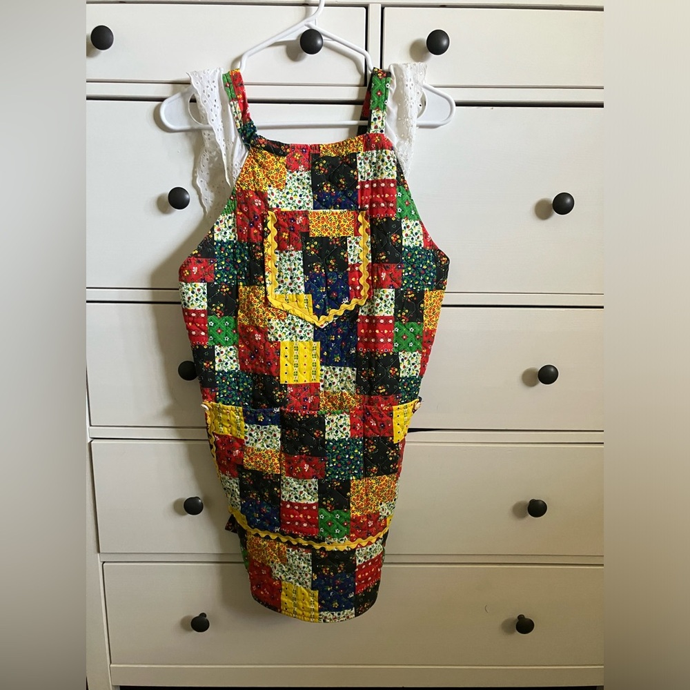 Vintage Patchwork Apron - image 1